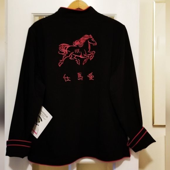 Connoisseur Equestrian Collection light zip jacket Large Horse Riding Golf - Picture 2 of 7